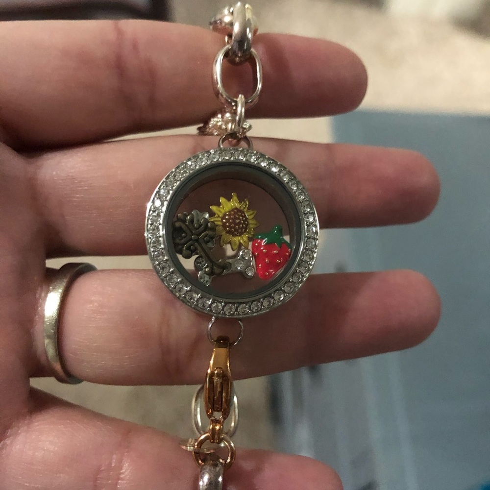 Oragami Owl bracelet with pendants